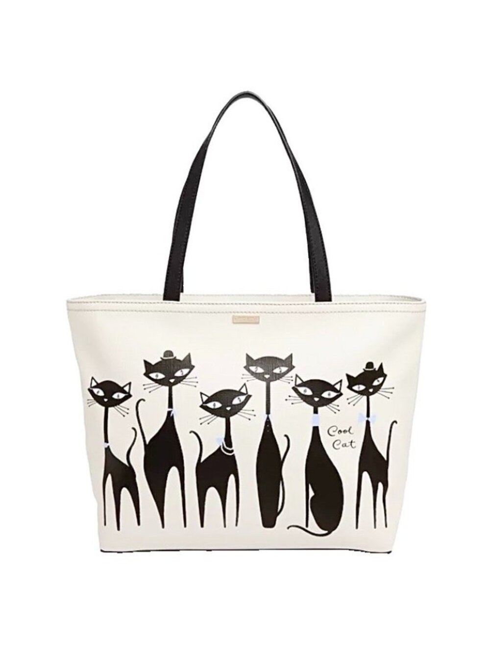 Kate Spade New York Jazz Things Up Cool Cat Francis Tote Bag Purse Retired Rare
